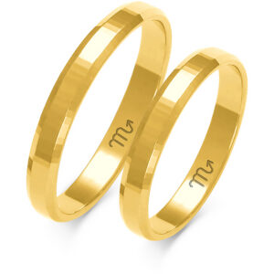 Obrączki złote Luminis Line z fazą 3 mm