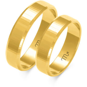 Obrączki złote Luminis Line z fazą 5 mm